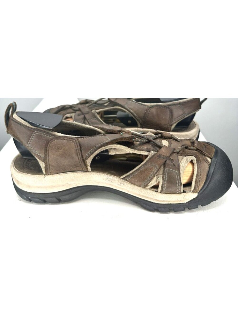 KEEN Newport Leather Sandals Womens 6 Brown Waterproof Hiking Closed Toe Comfort - Picture 4 of 10